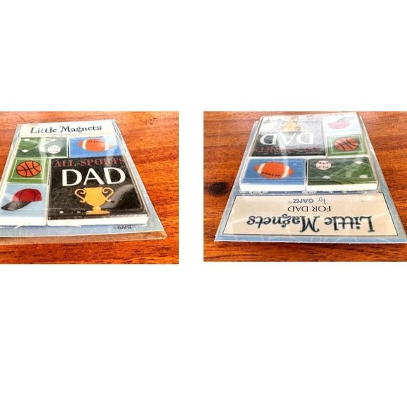 Vintage Ganz Little Magnets for Dad Sports Football Softball Coach Hat 5 Piece - Picture 10 of 12